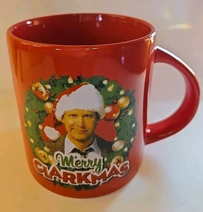 National Lampoon Christmas Vacation Mug Merry Clarkmas 15oz Red Ceramic - Picture 1 of 4