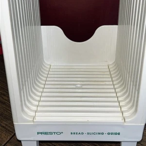 Presto Bread Slicing Guide Plastic White Slicer Vintage for Homemade Bread 08615 - Picture 1 of 13