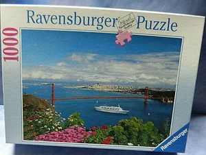 19702. Puzzle San Francisco Skyline mit Golden Gate 1000 Teile Ravensburger - Bild 1 von 1