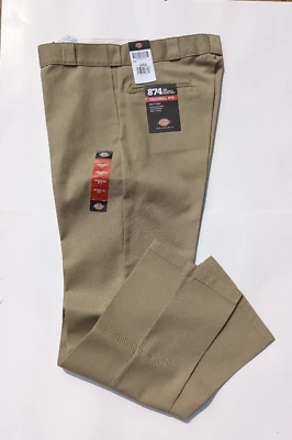 Calça Dickies 874 Masculina 36x34 Clássica Ajuste Original Trabalho Perna Reta - Imagem 1 de 4