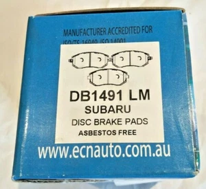 ECN DB1491 LM - KEVLAR by Dupont DISC BRAKE PADS - Suit SUBARU - Picture 1 of 6