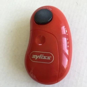 Abridor de latas electrónico Zyliss EasiCan rojo con un solo toque arranque y parada manual nuevo - Imagen 1 de 4