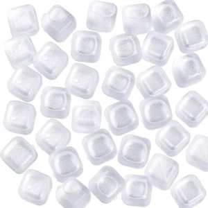 Reusable Ice Cubes for Drinks, 50 Pack Refreezable Plastic Ice Cubes BPA Free... - Picture 1 of 7