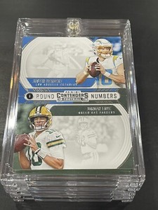 Justin Herbert ROUND NUMBERS SPECIAL INSERT PANINI CONTENDERS ROOKIE CARD MINT