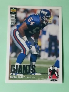 1994 Collector's Choice Football Karte #340 Carlton Bailey - New York Giants  - Bild 1 von 2