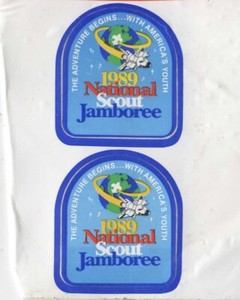 1989 National Jamboree America's Youth BSA Stickers Set of 2 [JM667]
