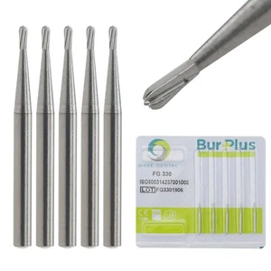 Prima Wave Dental Carbide Burs Friction Grip Tungsten Pear For High Speed FG#330 - Picture 1 of 5