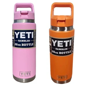 NEU Yeti Combo Power Pink & King Crab 26oz Flasche farblich abgestimmter Strohhalmverschluss! - Bild 1 von 6