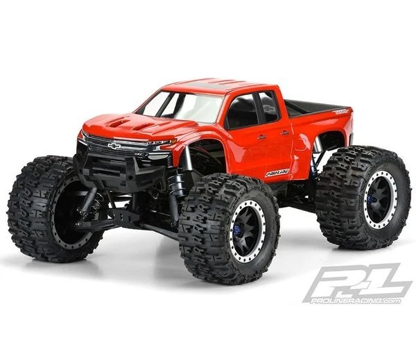 Pro-Line 3507-17 2019 ChevySilverado Z71 TrailBoss Karo klar Pre-Cut X-MAXX - Bild 1 von 2