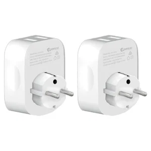 2x Sansai Surge Protected Travel Adapter w/USB-C And USB-A Port AU/Europe Region - Picture 1 of 4