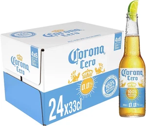 Corona Cero, Birra Analcolica Bottiglia, Pacco Da 24X33Cl - Foto 1 di 7