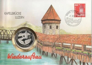 MDS LETTERA NUMISMATICA SVIZZERA 1993 PONTE CAPPELLA LUCERNA CON 1000 FRANCHI PP GUINEA 1993 - Foto 1 di 2