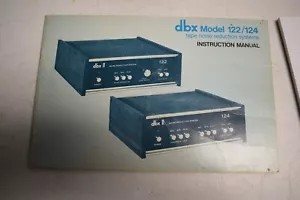 Original dbx Modell 122/124 Bandgeräuschminderungssysteme Bedienungsanleitung - Bild 1 von 2
