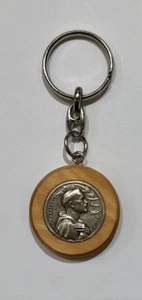 Portachiavi con San Francesco in legno di ulivo - Imagen 1 de 1
