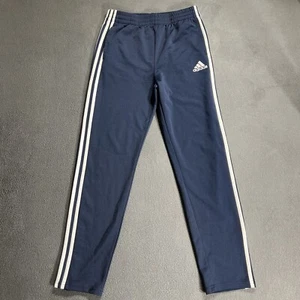 Adidas Joggers Youth Boys XL 18-20 Black White Stripes Essentials Track Pants - Picture 1 of 24