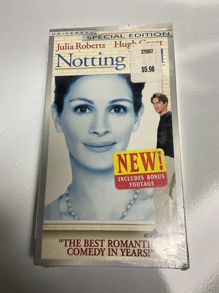 Noting Hill Julia Roberts Hugh Grant Factory Sealed VHS Cassette Tape MINT - Image 1 of 4
