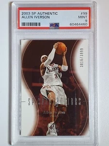 2003 SP Authentic Allen Iverson #99 /3999 SP Spectaculars - PSA 9 (POP 1) - Picture 1 of 3