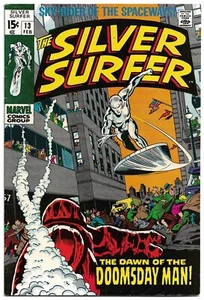 🔥 Silver Surfer (1970) #13 * 1st Doomsday Man * Stan Lee * John Buscema 🔥 FN - Picture 1 of 2