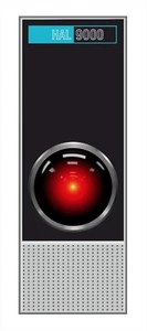 2001 Space Odyssey - HAL 9000 - Large Sticker 329mm X 120mm - Foto 1 di 1