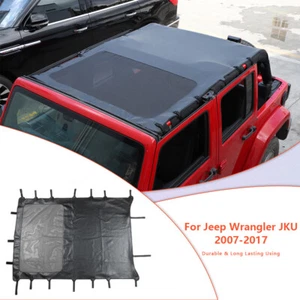 Roof Sunshade Mesh Sun Shade Leather For Jeep Wrangler JK 2007-2018 Accessories - Bild 1 von 8