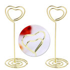 10 Pcs Herzförmige Tischnummernhalter Für Hochzeiten Goldene Kartenhalter