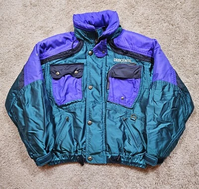 Vintage 90s Descente Colorblock Ski Jacket Size Medium - Image 1 of 4