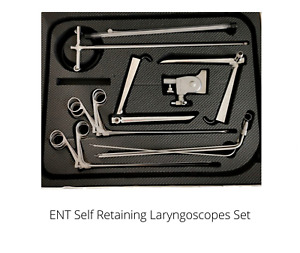 A+ G Laryngoscope ENT Optical Self Retaining Laryngeal Endoscopic Surgery Set CE