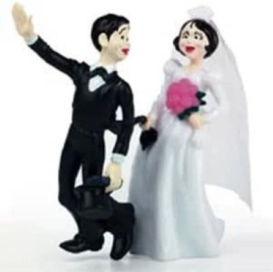 Wilton Nuevo en Paquete Decoraciones para Pasteles de Novio Reacio, 1316-9500 Foto 1 de 1