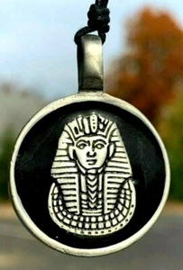 Ägyptischer Pharoh Silber Farbe Zinn Charm Halskette Anhänger Schmuck - Bild 1 von 1