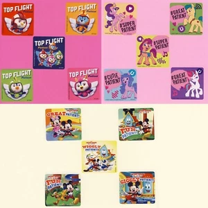 15 Patient Assorted - Large Stickers - Mickey Mouse, Top Wing, My Little Pony - Picture 1 of 4