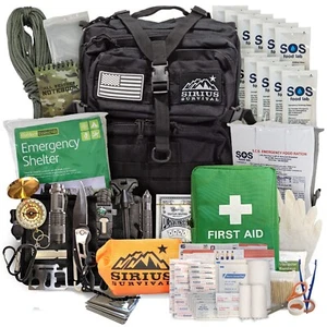 Bug Out Bag Starter Kit - 72 Hour Kit - 1 or 2 Person – Backpack Survival Kit - Picture 1 of 150
