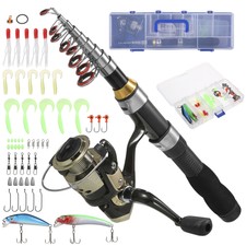 Fishing Rod and Reel Combos Telescopic Fishing  with  Reel J2N6