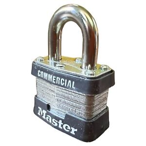 MasterLock 3KA3221 #3 1-9/16" 4-Pin Laminated Steel Keyed Alike Padlock #3221