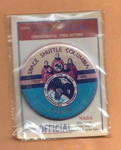 SHUTTLE COLUMBIA STS-32 OFFIZIELLER NASA-KNOPF 3 3/8" NEU IN VERPACKUNG - Bild 1 von 1