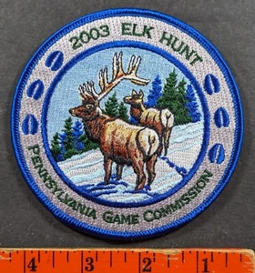 Parche de la Comisión de Juegos de Caza Pennsylvania 2003 Elk - Imagen 1 de 2
