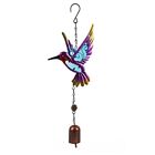 Garden Ornaments Hummingbird Metal Hanging Wind-Chime With Bell For Home Decor