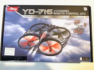 Drone , YD-716 4-Channel Remote Control UFO- New in Opened Box - Picture 1 of 3