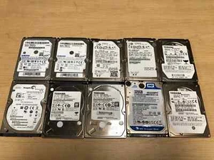 Lot of 10 Mix Seagate WD Toshiba Samsung 320GB 2.5" SATA Laptop Hard Drive - Picture 1 of 1