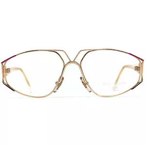 NOS vintage COURREGES C214 glasses - France 70s - White/Gold - ORIGINAL - Medium - Bild 1 von 10