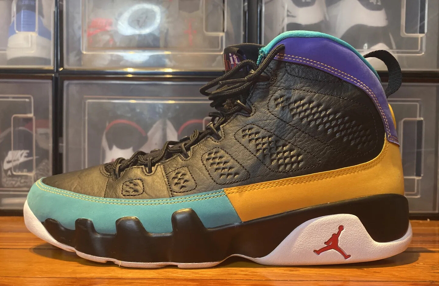 jordan 9s multicolor