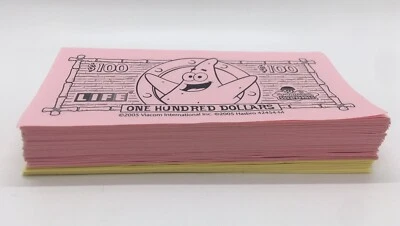 Spongebob Squarepants Game of Life Replacement Pieces Parts Paper Money Only - Image 1 of 3