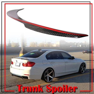 Paint Red Line Fit For BMW F30 F80 4D P Style Trunk Spoiler 328i Carbon 320i - Picture 1 of 1