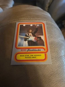 Music World Loses Jimi Hendrix 2019 Topps Heritage News Flashbacks #NF-1 - Imagen 1 de 2