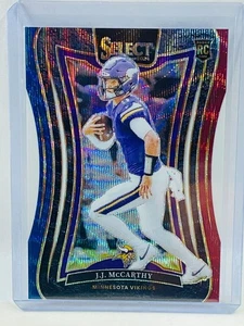 Suite Panini Select J.J. McCarthy RC 2024 nivel tricolor #016/149 - Imagen 1 de 2