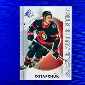 2024 Upper Deck SP Rookie Authentics Zack Ostapchuk Silver /1299 #109 - Bild 1 von 4