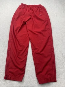 Vintage Nike Team Windbreaker Track Pants Mens Medium Red Joggers 90s - Picture 1 of 6