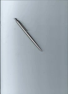 Parker Klassischer Edelstahl mit Chromrand Kugelschreiber - Neue Schwarze Mine - Bild 1 von 6