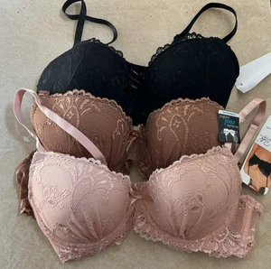 Rene Rofe Bras 3 Pack Breathable Ultra-Soft Pads Adjustable 34C BNWT $68 Multi - Picture 1 of 8
