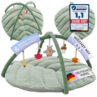 VALY & OLI Valy&Oli® Spielbogen Baby XXL - Extra Weiche Spieldecke Baby inkl. 5 Figuren