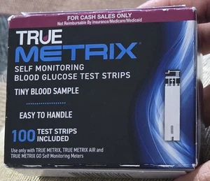 Tiras reactivas de glucosa en sangre True Metrix 100 tiras reactivas caducan 12/2026 nuevas selladas EE. UU. - Imagen 1 de 8